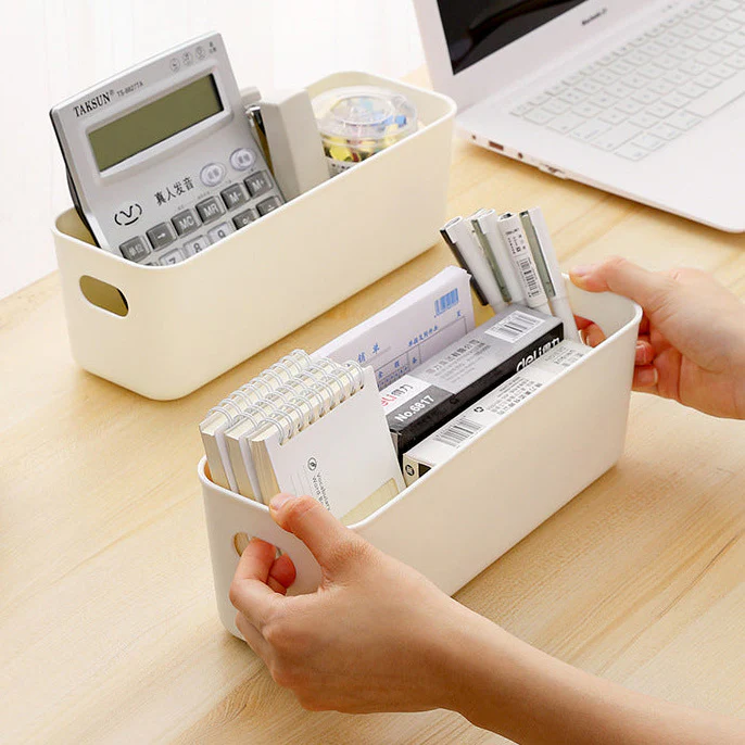 FaSoLa Portable Storage Box, Large, Off-White - Image 3