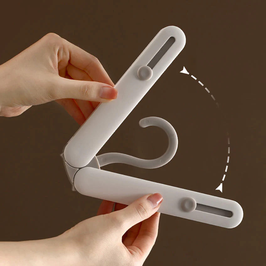 FaSoLa Portable Travel Folding Hanger - White - Image 3