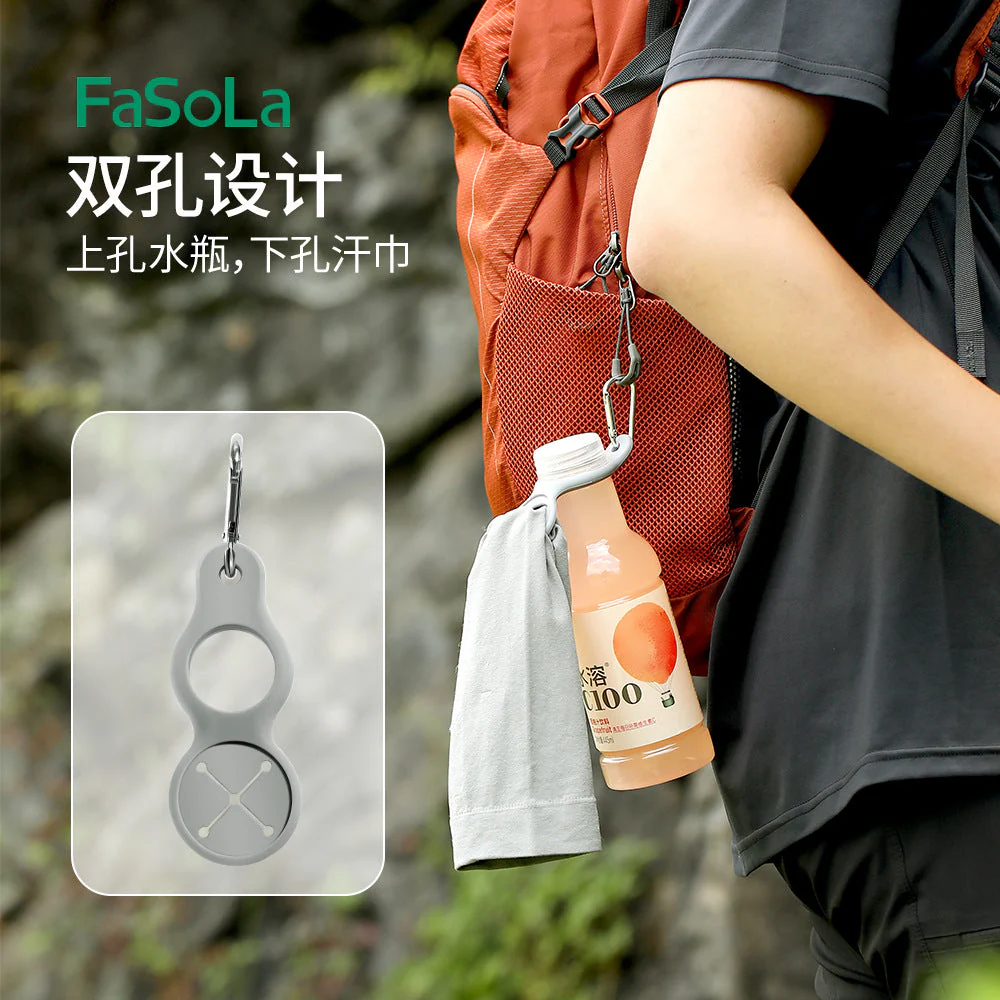 FaSoLa Portable Water Bottle Clip - Grey X3 - Image 2