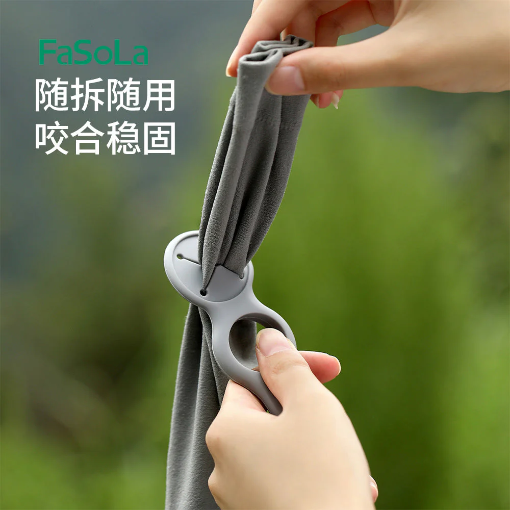 FaSoLa Portable Water Bottle Clip - Grey X3 - Image 4