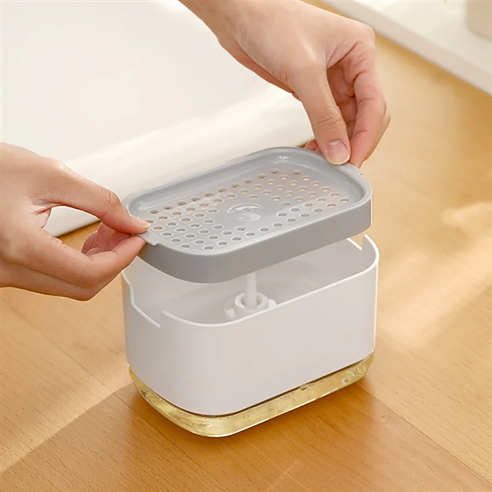 FaSoLa Press-Type Soap Dispenser - White - Image 2