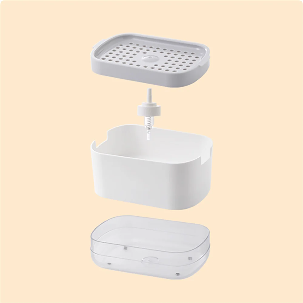 FaSoLa Press-Type Soap Dispenser - White - Image 4