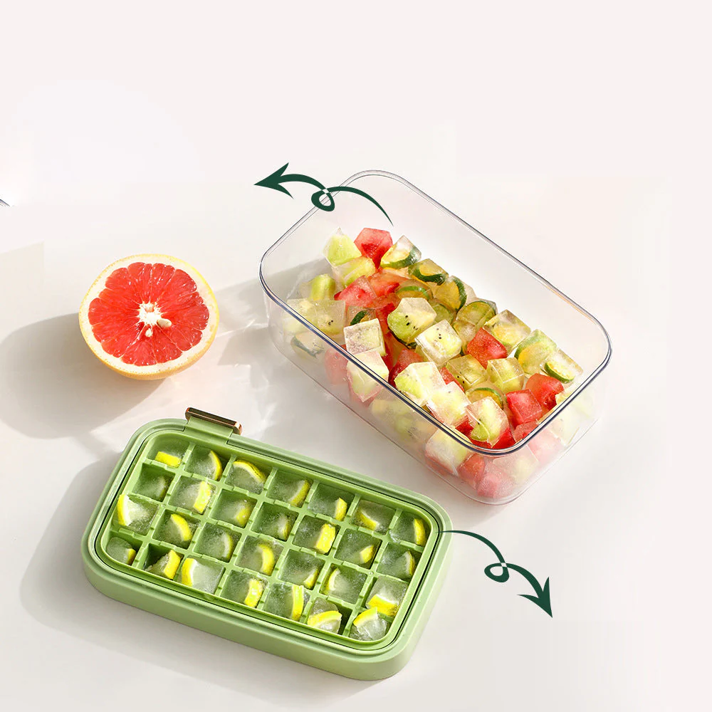 FaSoLa Quick Release Ice Cube Tray - Beige - Image 3