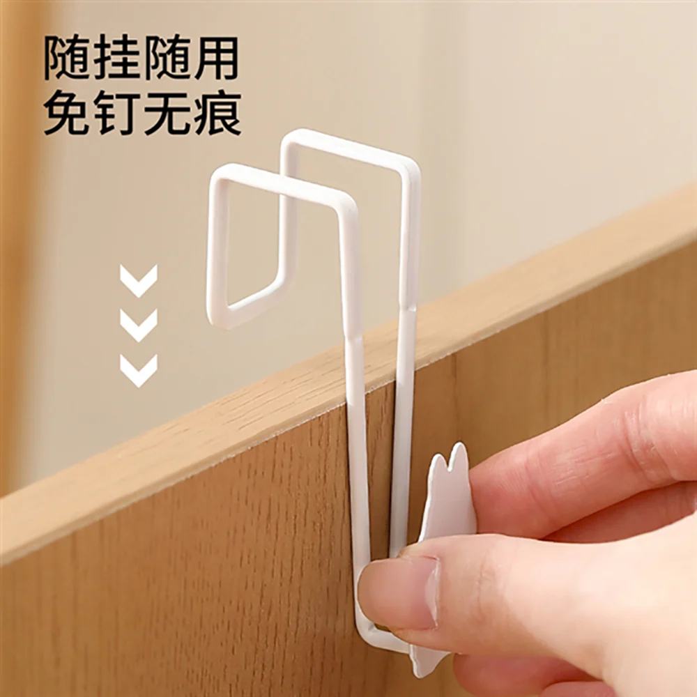 FaSoLa Rabbit Cabinet Door Hooks - White, Set of 3 - Image 3