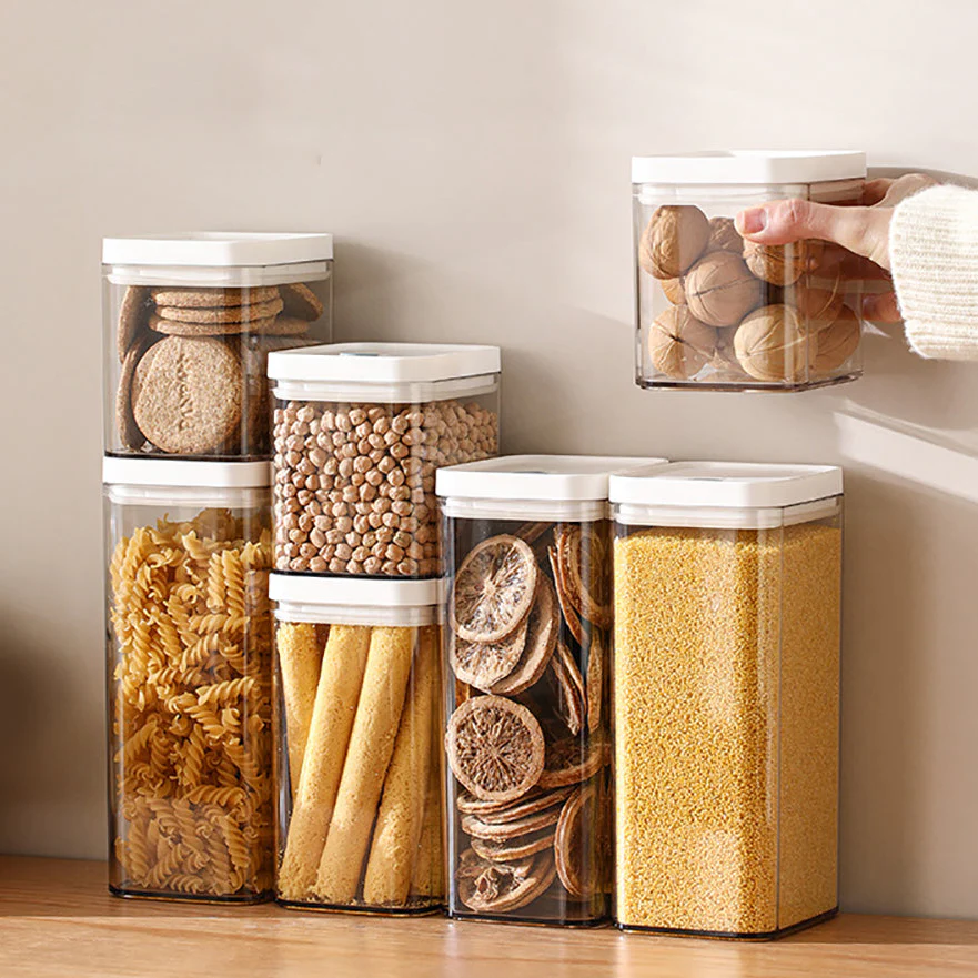 FaSoLa Rectangular Airtight Container White 1500ml - Image 3