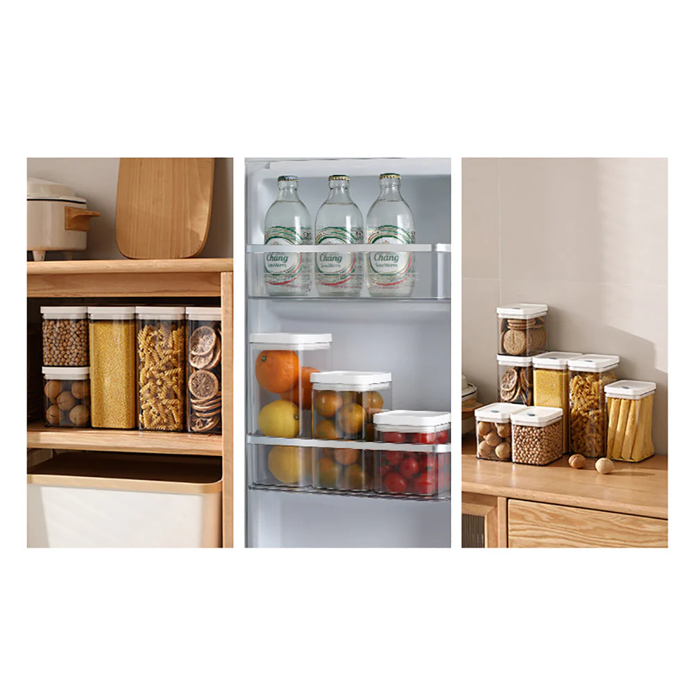 FaSoLa Rectangular Sealed Container White 1100ml - Image 2