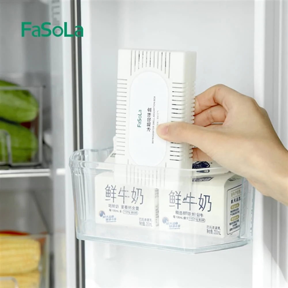 FaSoLa Refrigerator Deodorizer Box - White, 12.7*6.8*3.1cm, 60g - Image 3