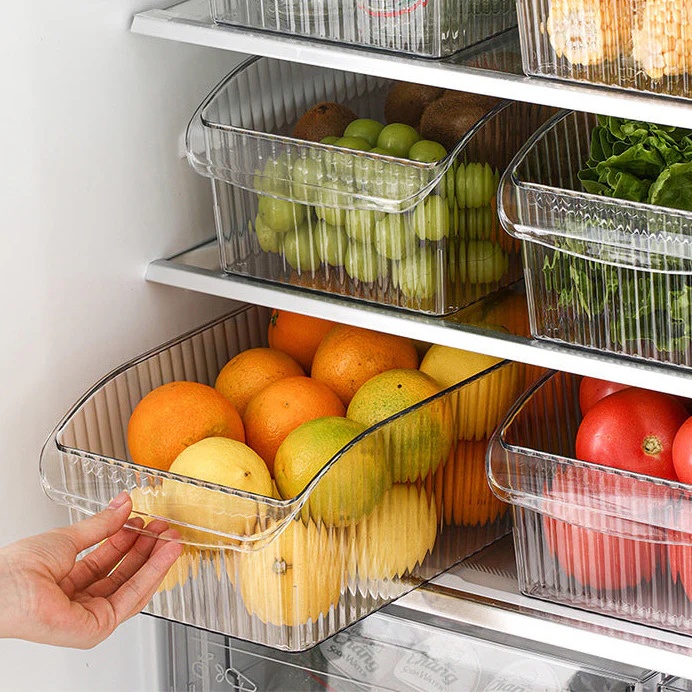 FaSoLa Refrigerator Storage Box - Small, Transparent - Image 3