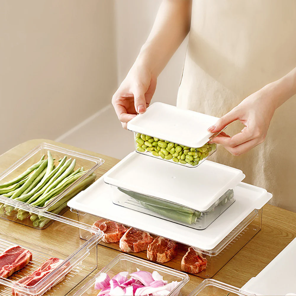 FaSoLa Refrigerator Storage Box - Transparent, 1L