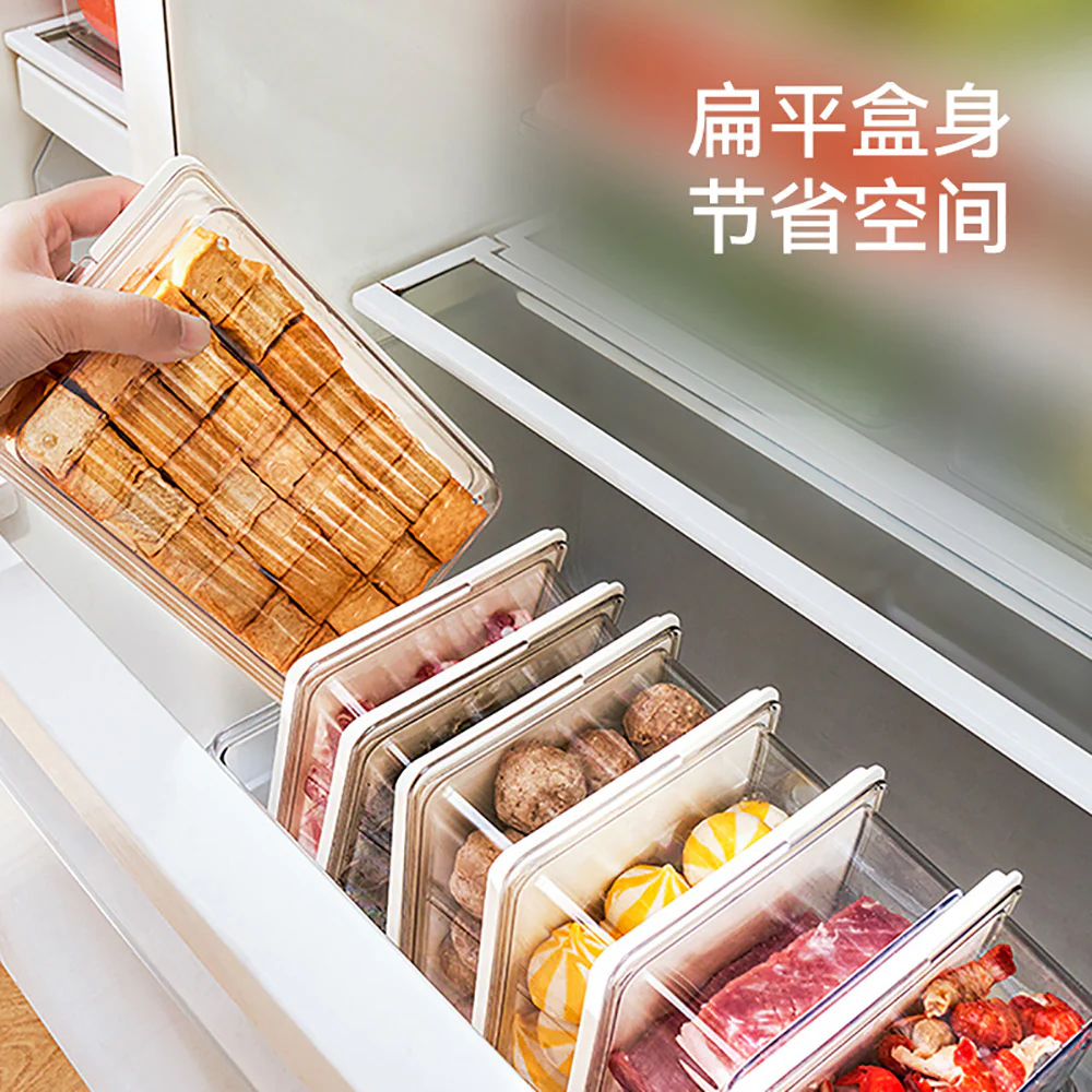FaSoLa Refrigerator Storage Box - Transparent, 1L - Image 3