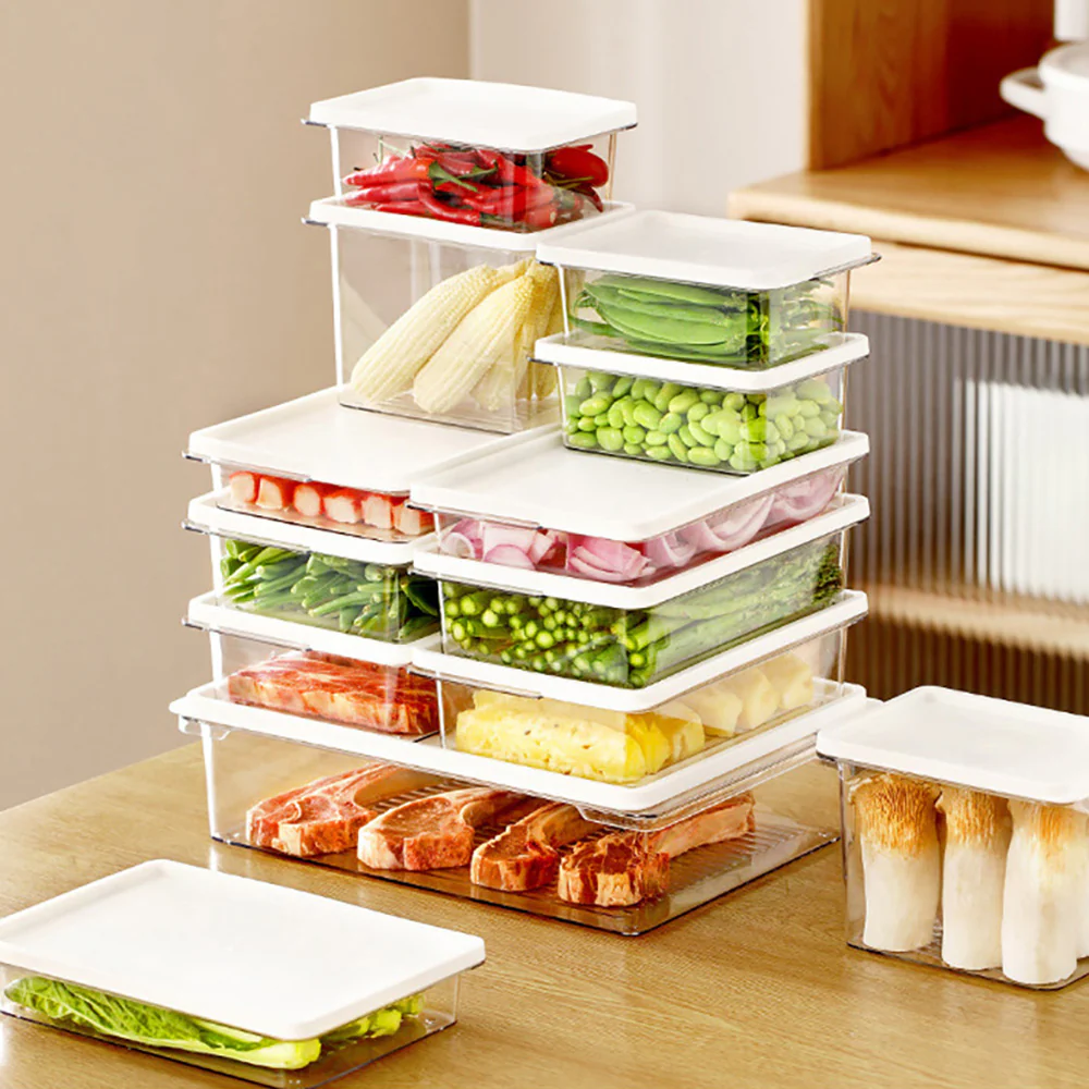 FaSoLa Refrigerator Storage Box - Transparent, 480ml