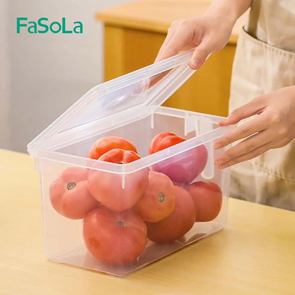 FaSoLa Refrigerator Storage Box with Lid - 4.7L - Image 4