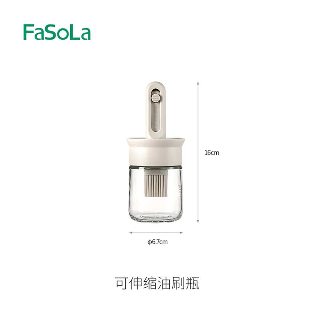 FaSoLa Retractable Oil Brush Bottle - Beige, 150ml - Image 5