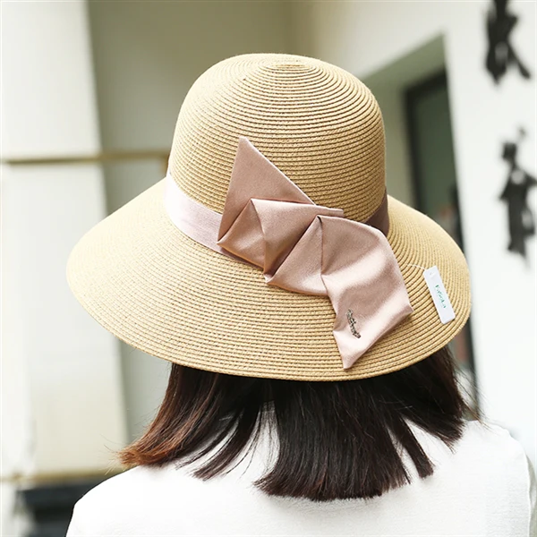 Fasola Ribbon Sun Hat - Pink - Image 2