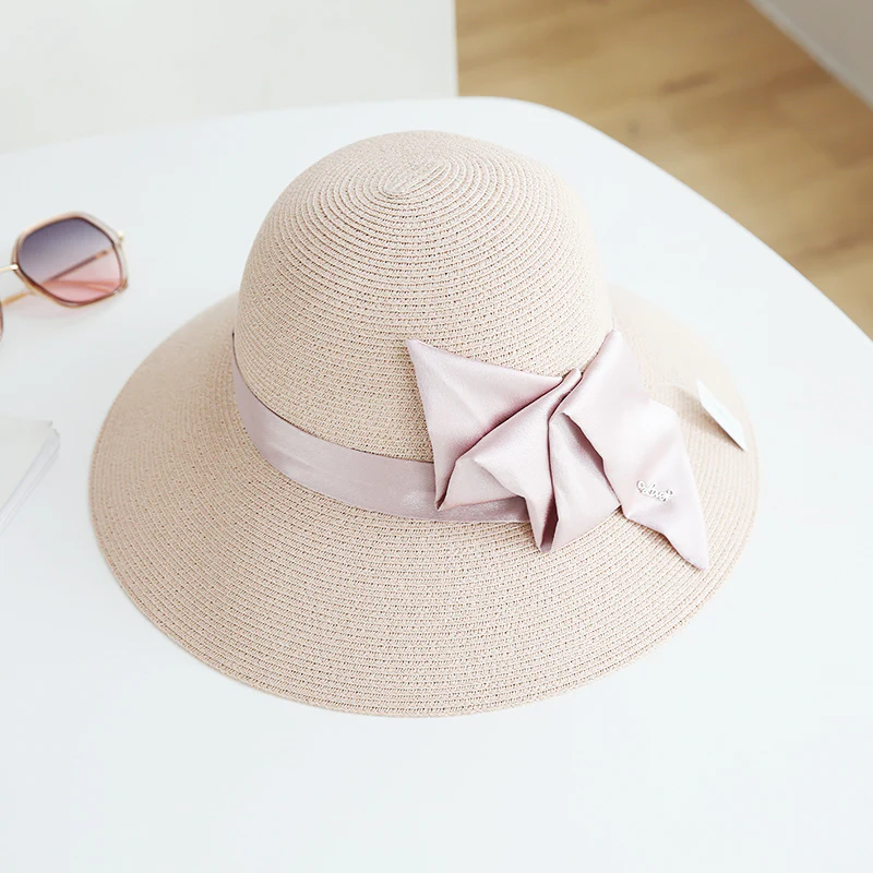 Fasola Ribbon Sun Hat - Pink - Image 3