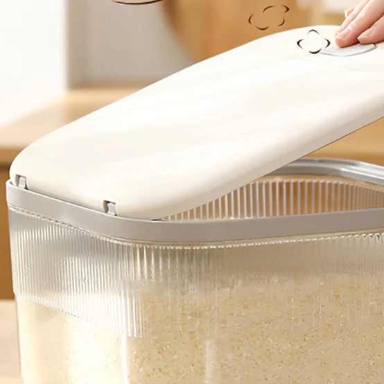 FaSoLa Rice Storage Container 5kg - White - Image 3