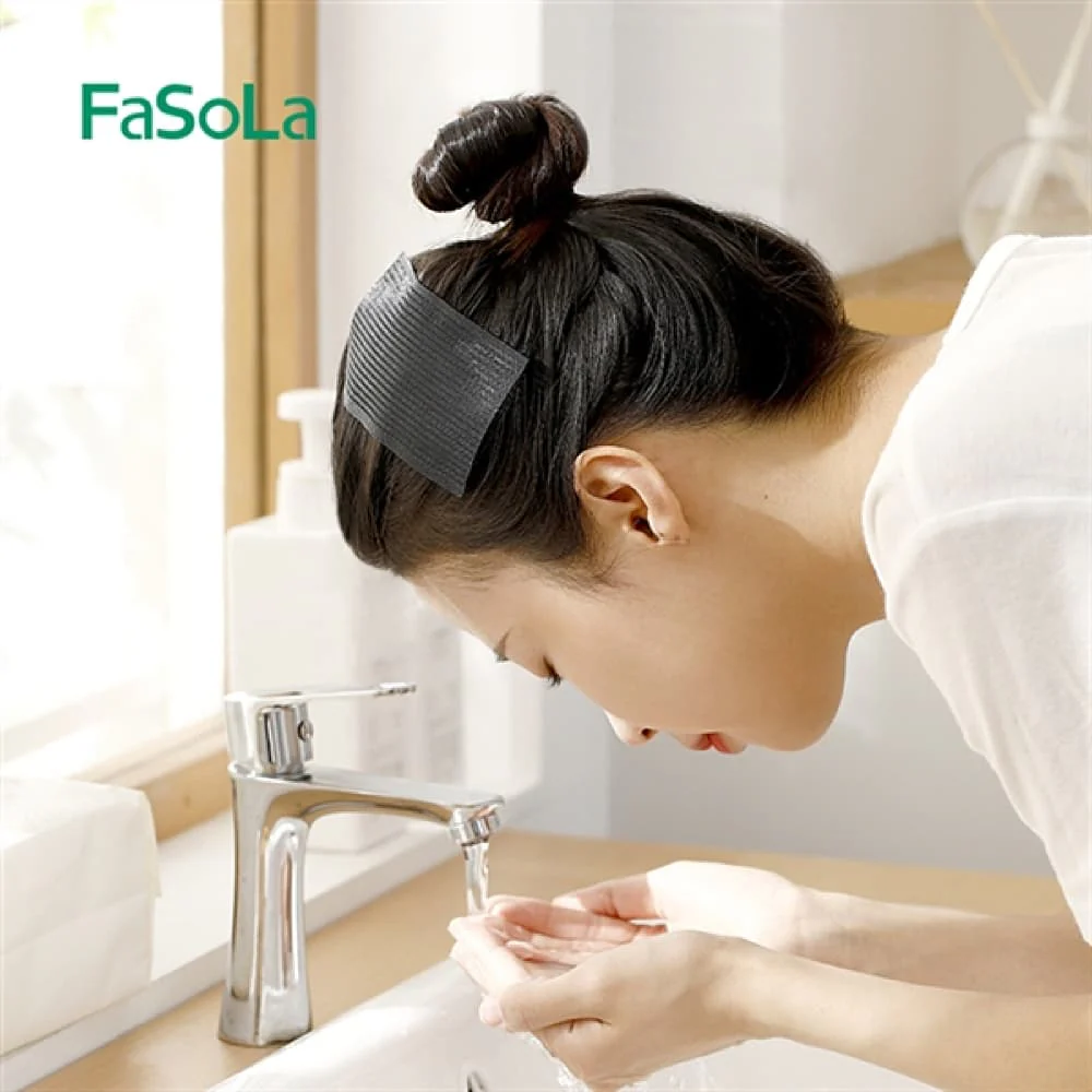FaSoLa Rollable Bangs Sticker - Black, 6*100cm - Image 2