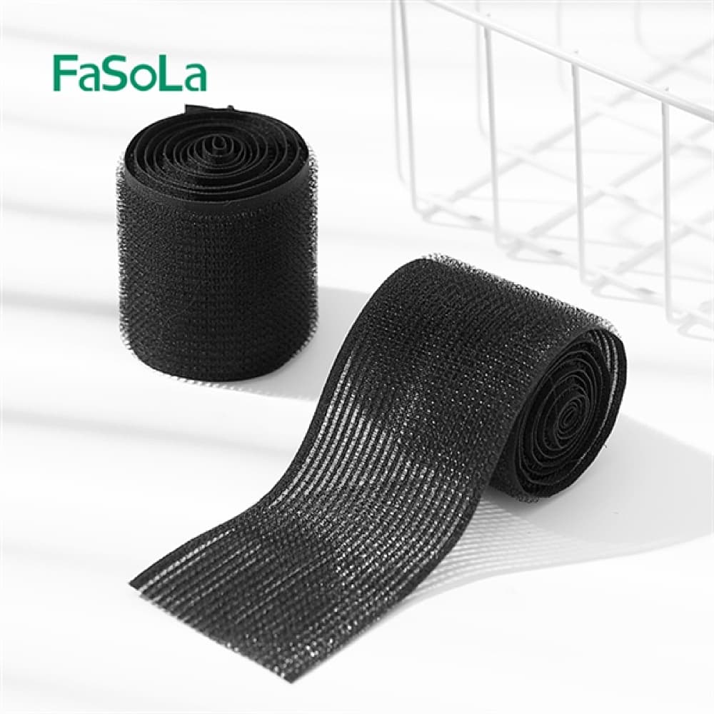 FaSoLa Rollable Bangs Sticker - Black, 6*100cm - Image 3