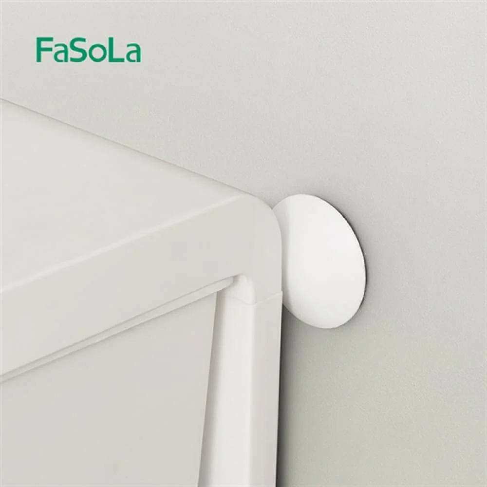 FaSoLa Round Anti-Collision Silent Pads - White, 6cm Diameter, Pack of 4