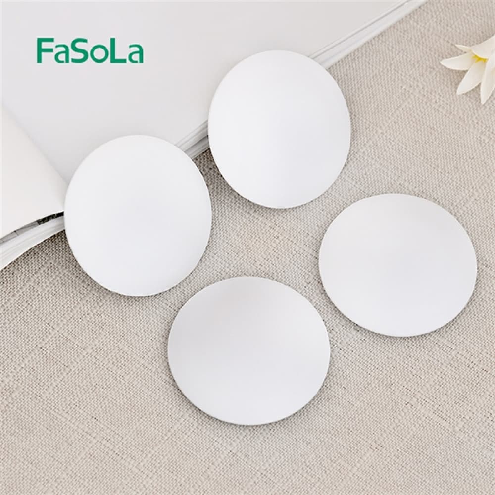 FaSoLa Round Anti-Collision Silent Pads - White, 6cm Diameter, Pack of 4 - Image 4