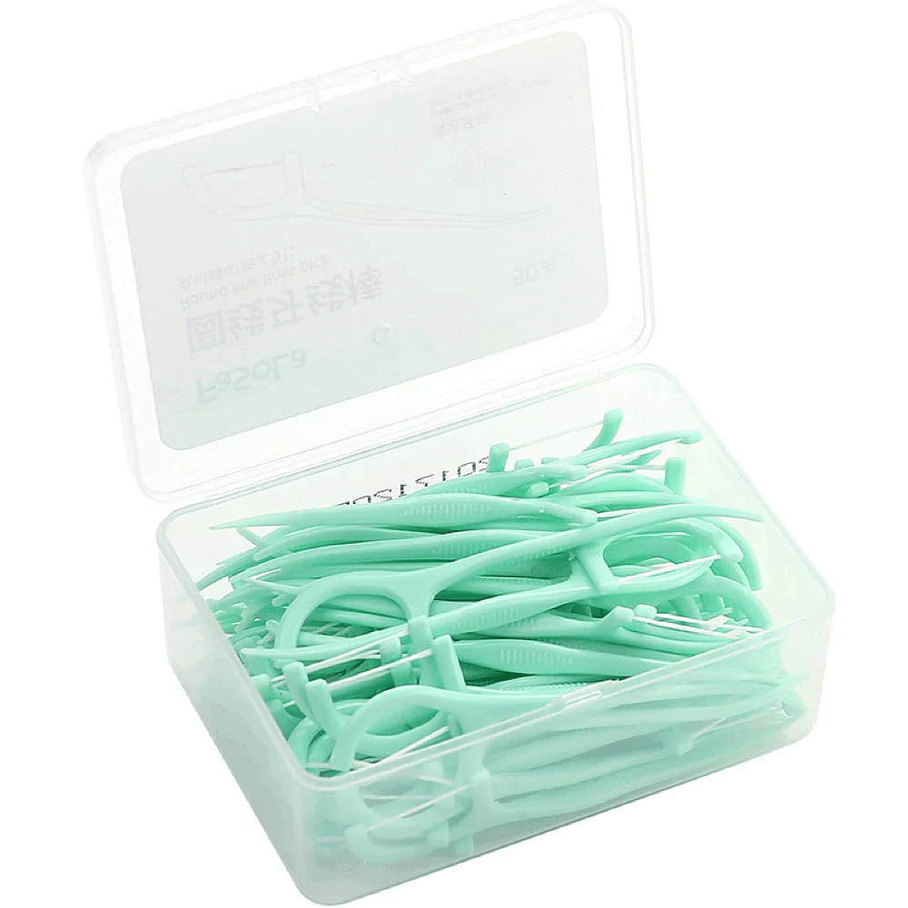 FaSoLa Round Line Floss Picks - 50 Pieces x 3 - Image 2