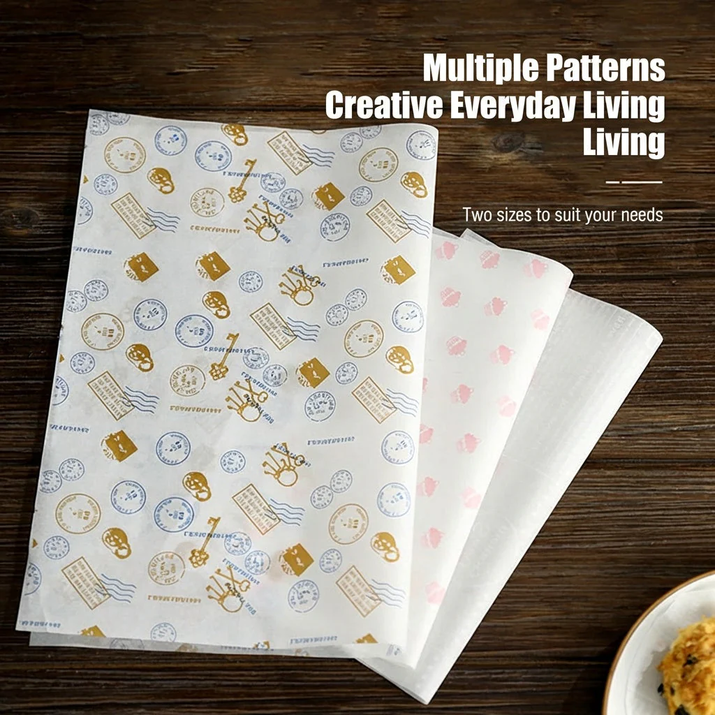 FaSoLa Sandwich Wrapping Paper - American Style, 38x28cm, 50 Sheets - Image 2