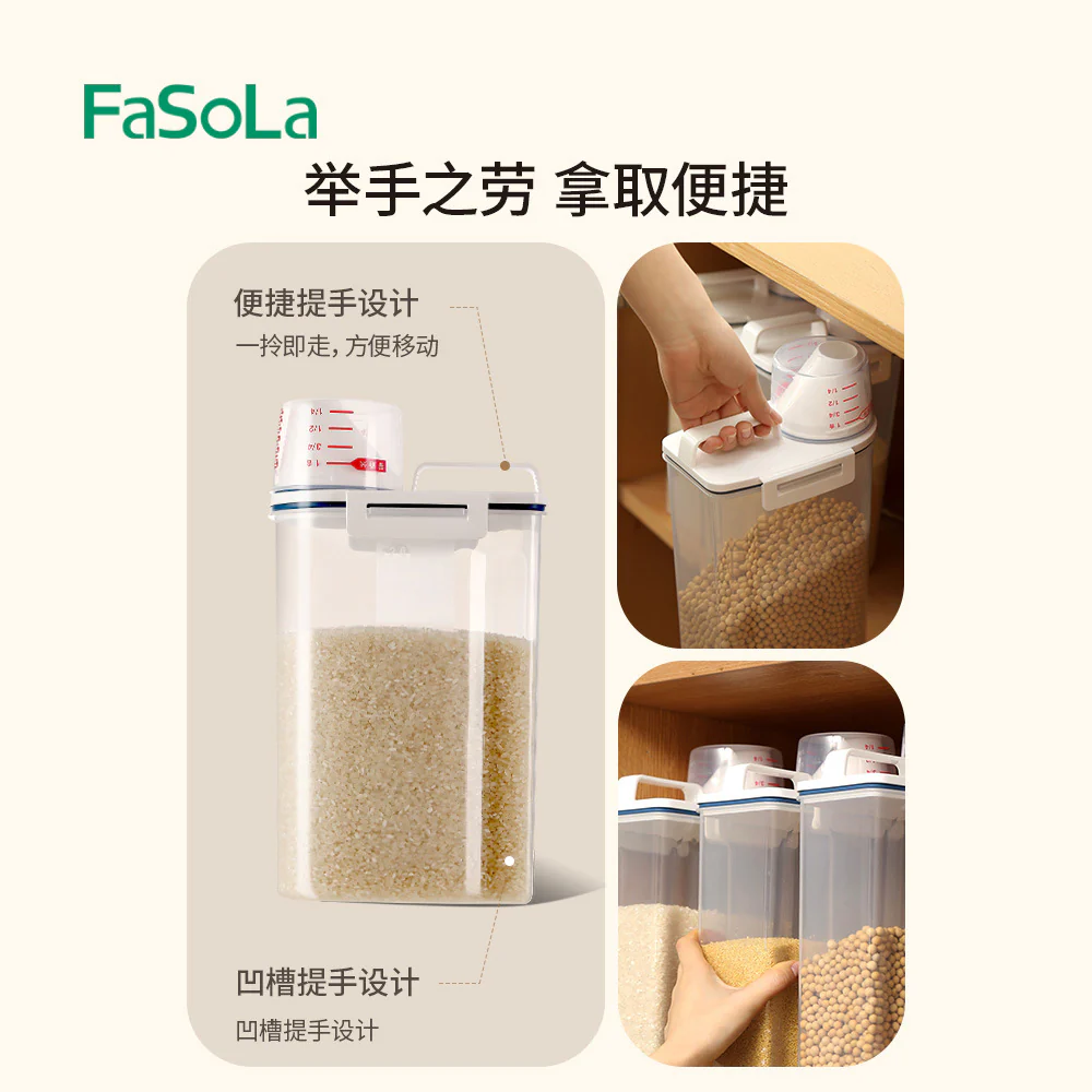 FaSoLa Sealed Rice Container - 2.5kg - Image 5