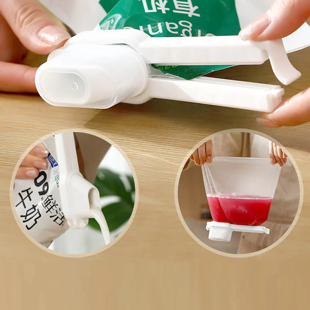 FaSoLa Sealing Clips with Lid - White, Pack of 2 - Image 2