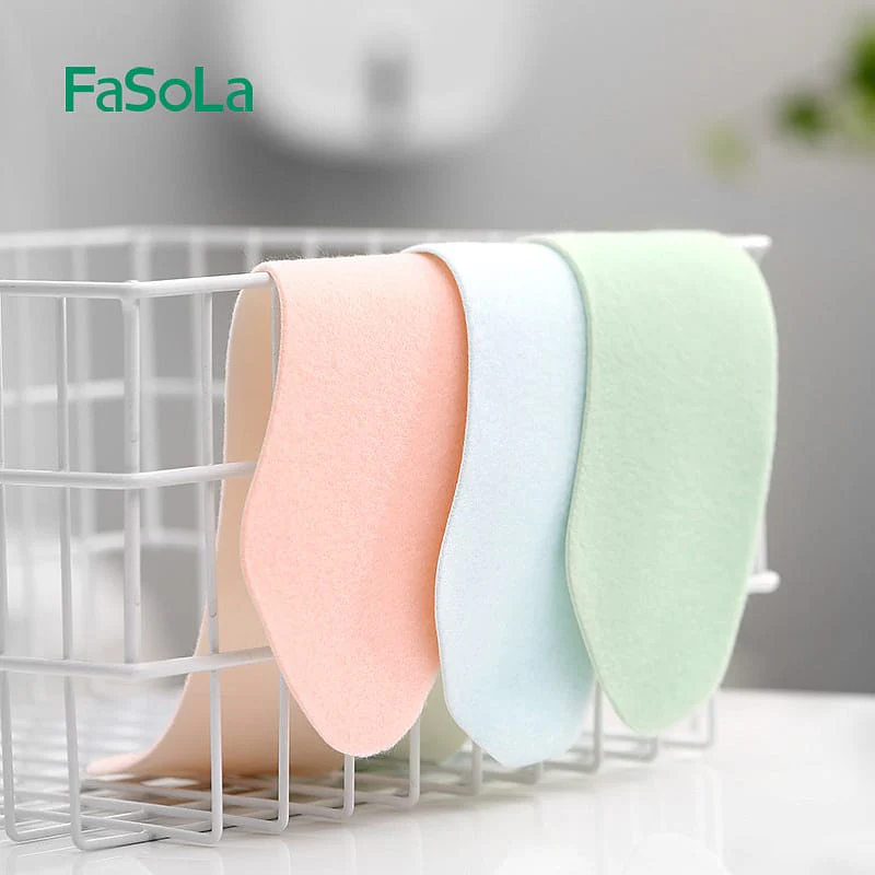 FaSoLa Seamless Toilet Seat Mats - Green, 37x9cm, 3 Pairs - Image 3