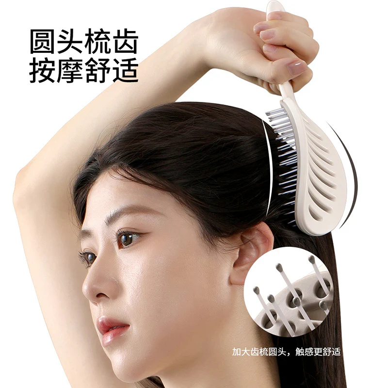 FaSoLa Self-Cleaning Detangling Brush - White - Image 4