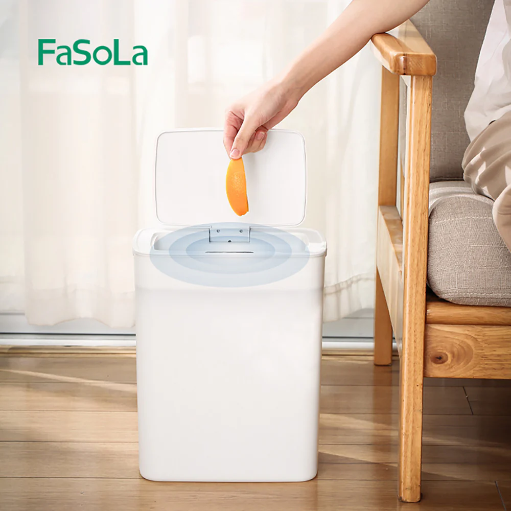 FaSoLa Sensor Trash Can - White - Image 2