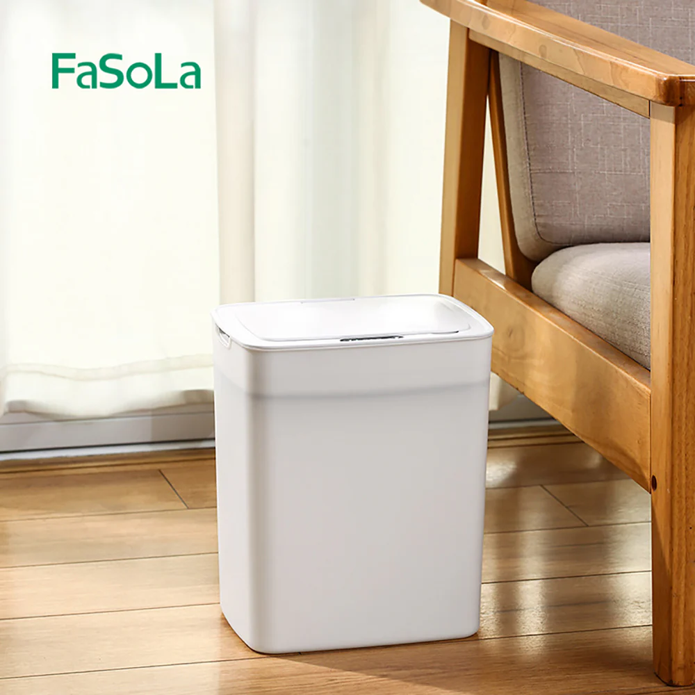 FaSoLa Sensor Trash Can - White - Image 3