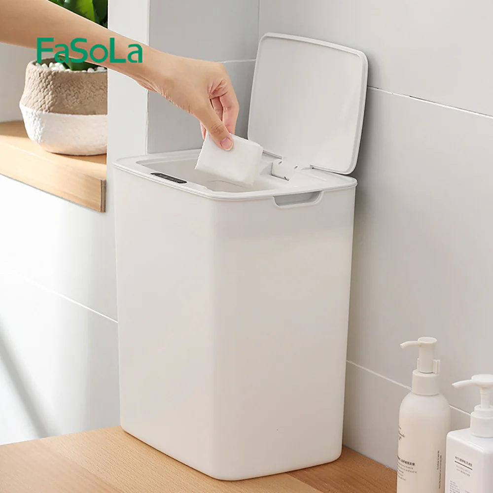 FaSoLa Sensor Trash Can - White - Image 4