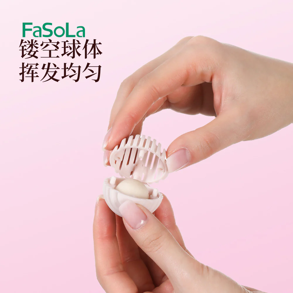 FaSoLa Shoe Deodorant Balls - Sakura White Peach Scent, Pink, 6 Pieces - Image 2