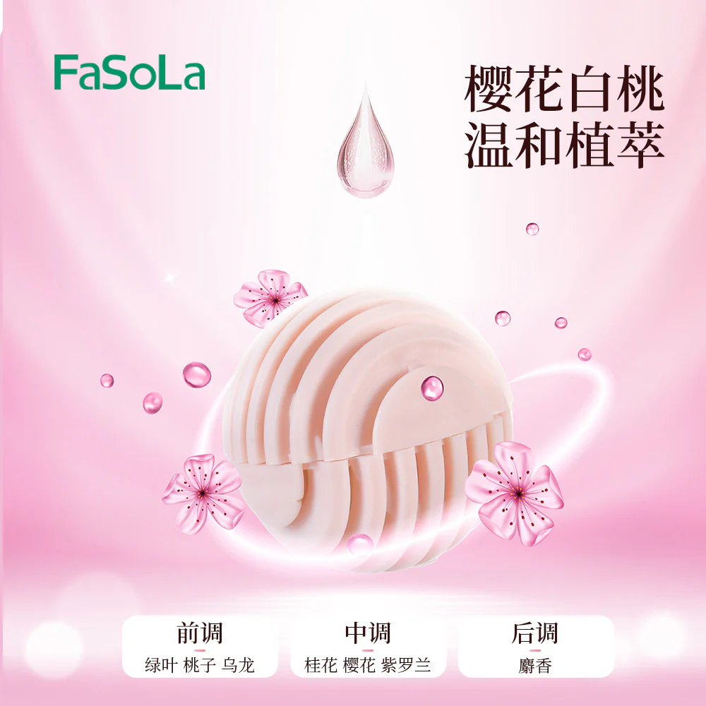 FaSoLa Shoe Deodorant Balls - Sakura White Peach Scent, Pink, 6 Pieces - Image 4