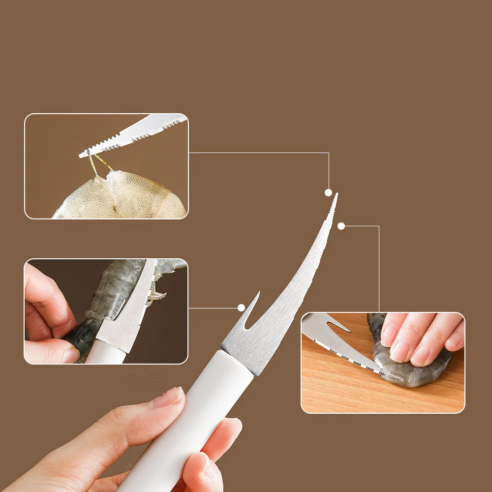 FaSoLa Shrimp Deveining Knife - White - Image 4