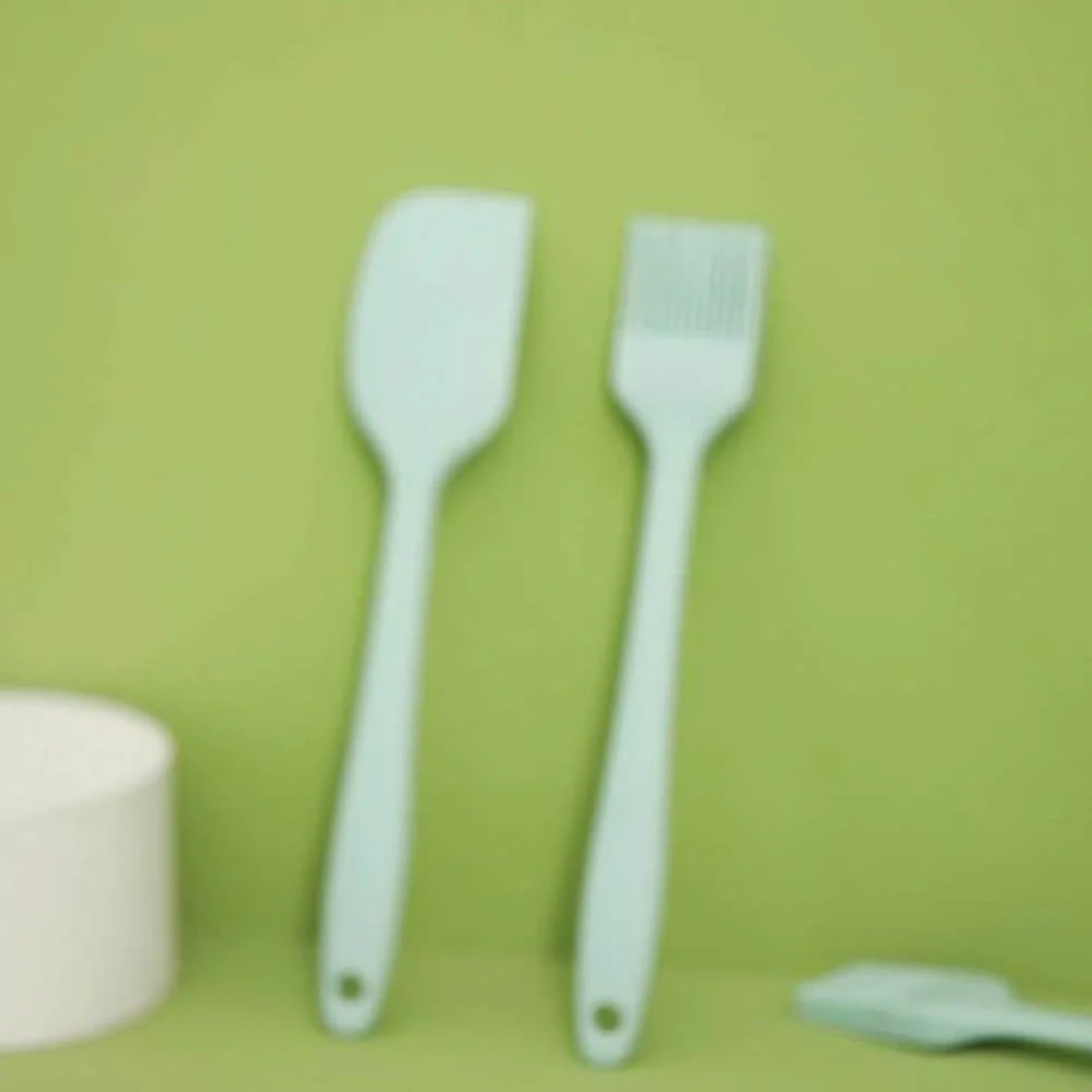 FaSoLa Silicone Brush and Spatula Set - Olive Green - Image 2