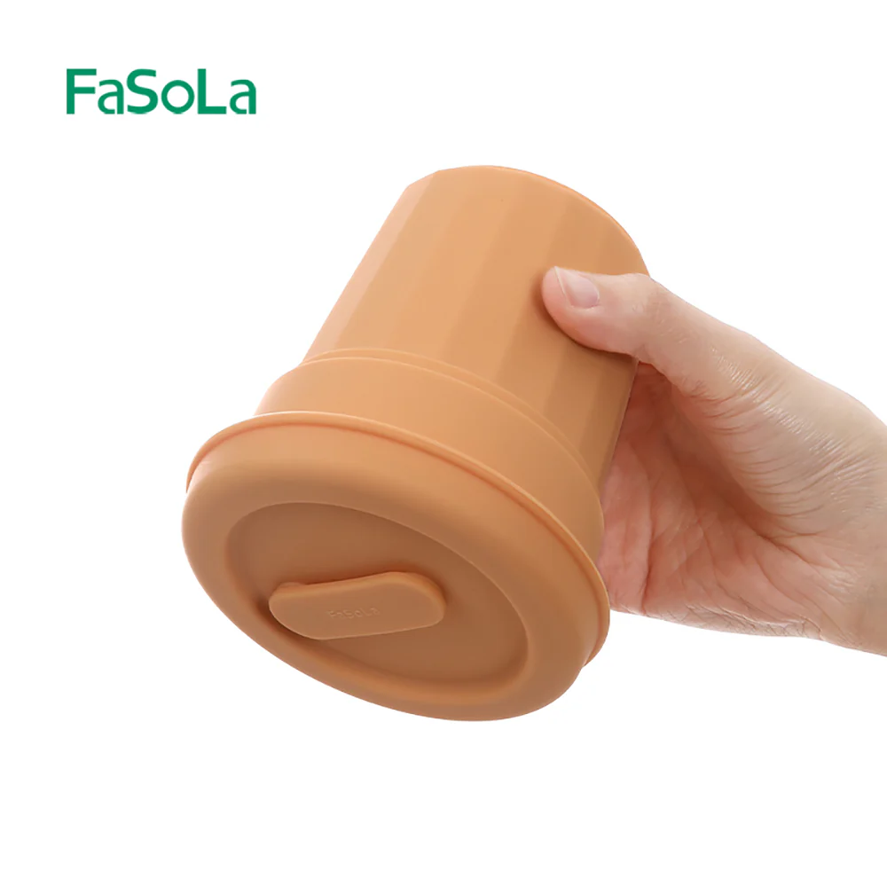 FaSoLa Silicone Coffee Cup - Orange - Image 2