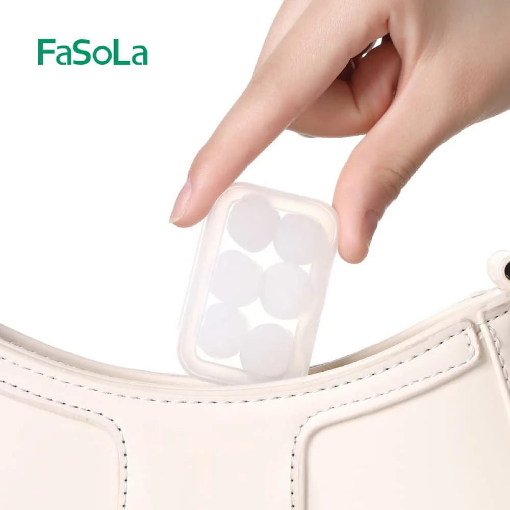 FaSoLa Silicone Earplugs - White, 6 Pieces - Image 6