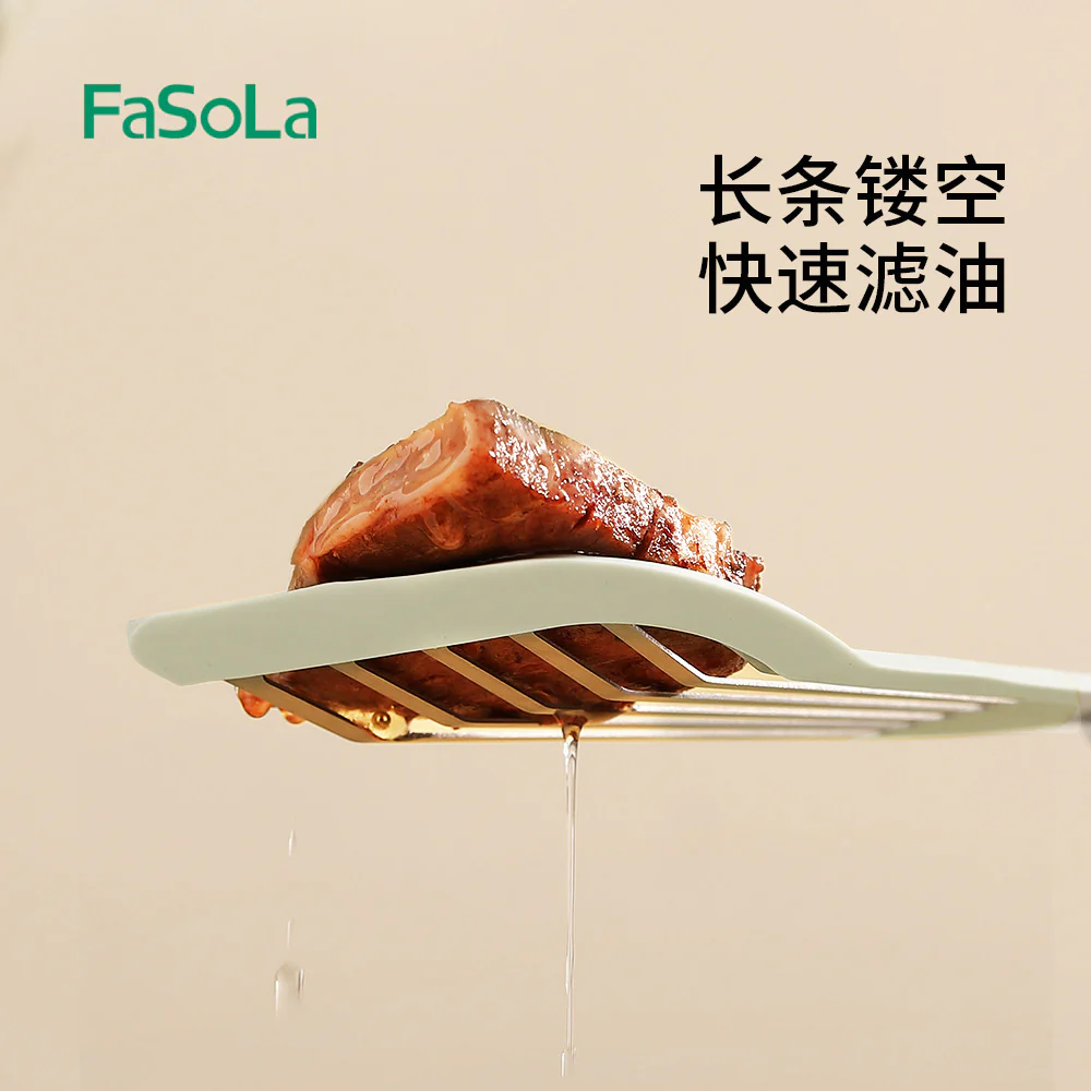 FaSoLa Silicone Fish Spatula - Green - Image 2