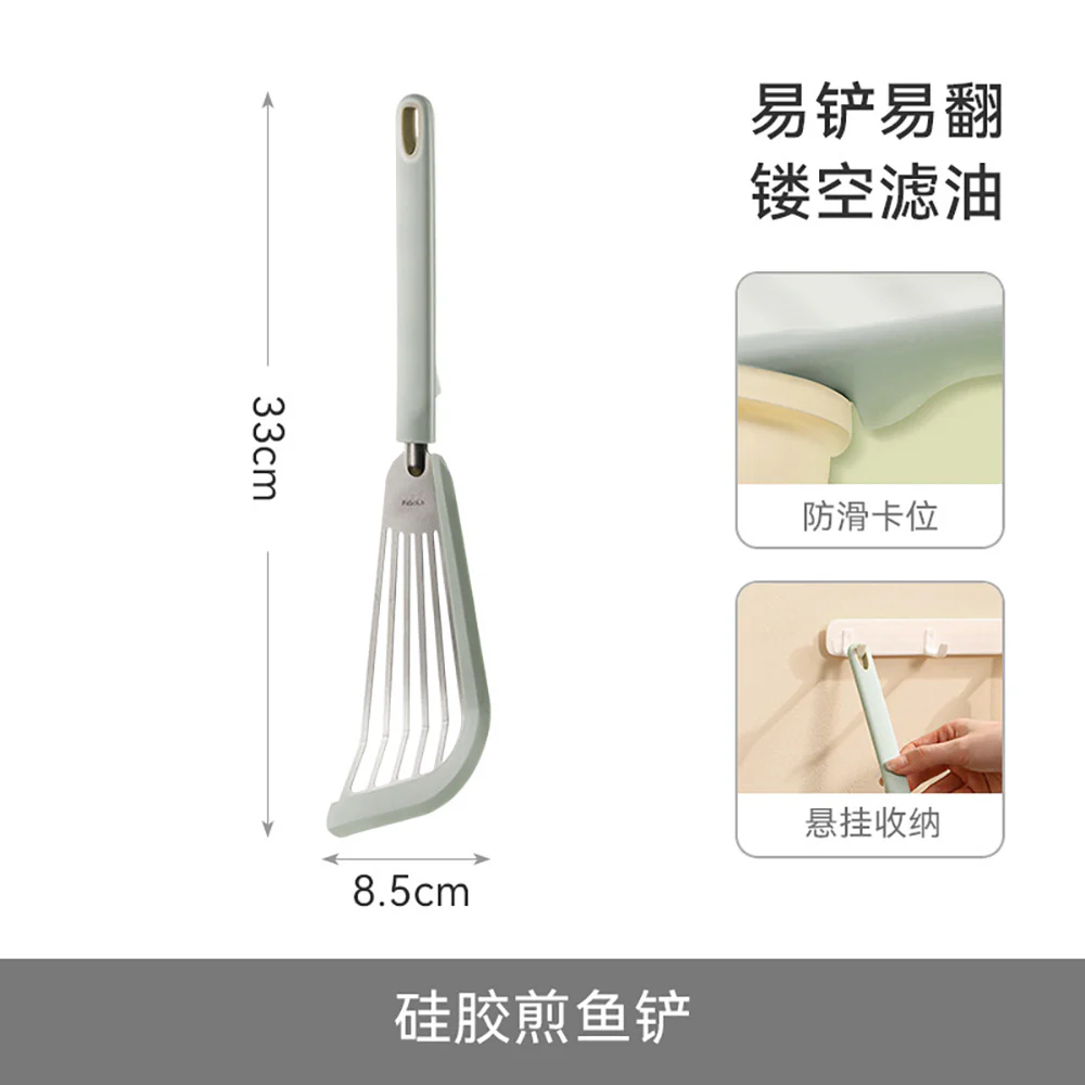 FaSoLa Silicone Fish Spatula - Green - Image 5