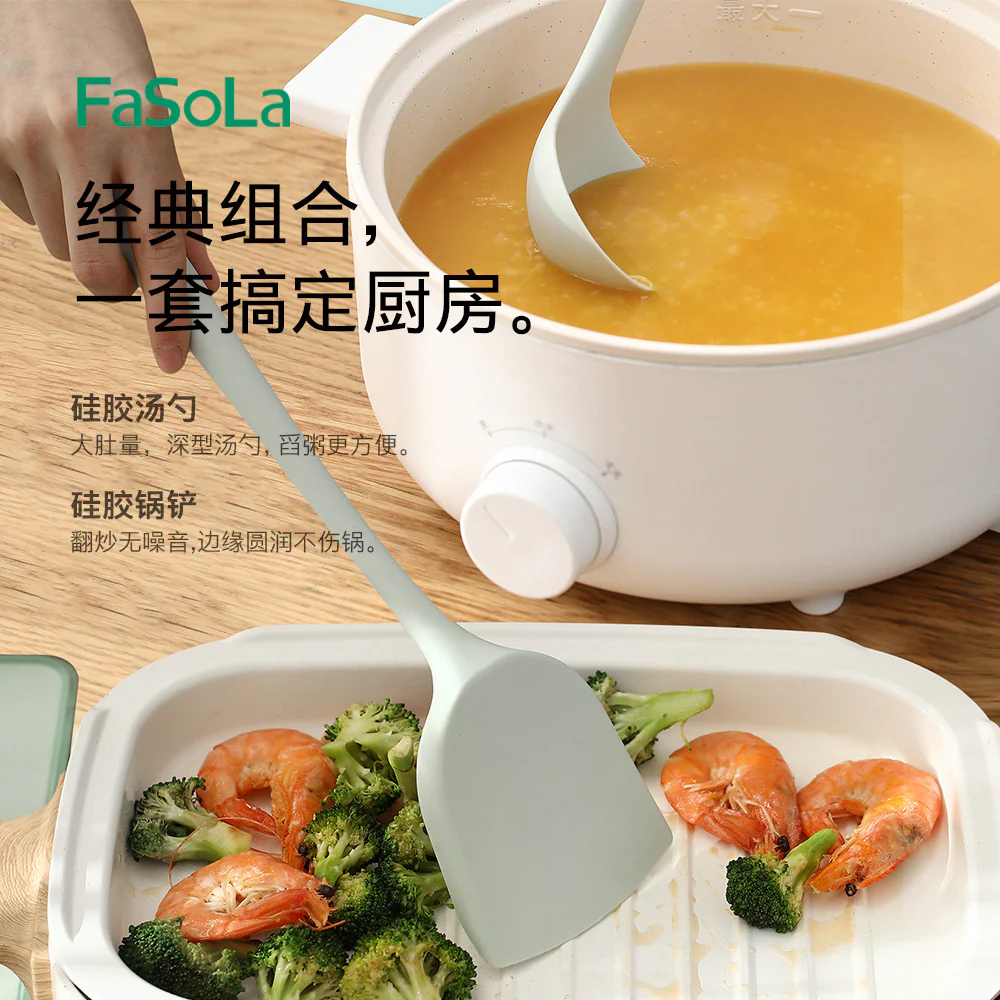FaSoLa Silicone Spatula - Green - Image 2