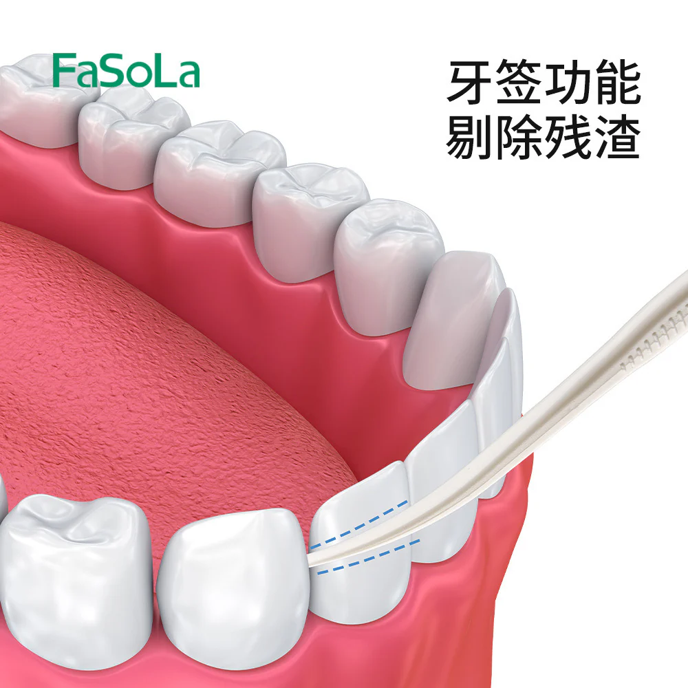 FaSoLa Silky Floss Picks White - 50 Pack - Image 2