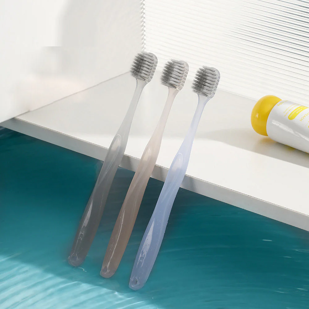 FaSoLa Silver Ion Toothbrush - 3 Pack, Mixed Colors - Image 3