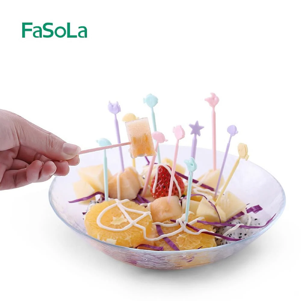 FaSoLa Simple and Stylish Animal Fruit Picks - Multicolor, 8.4cm - Image 3