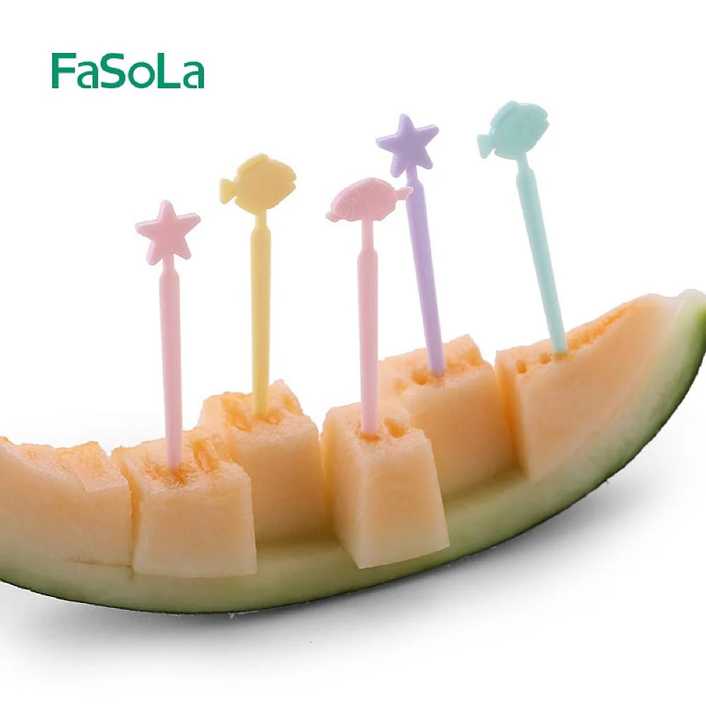 FaSoLa Simple and Stylish Animal Fruit Picks - Multicolor, 8.4cm - Image 4