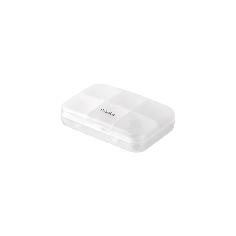 FaSoLa Simple Six-Compartment Pill Box - White - Image 5