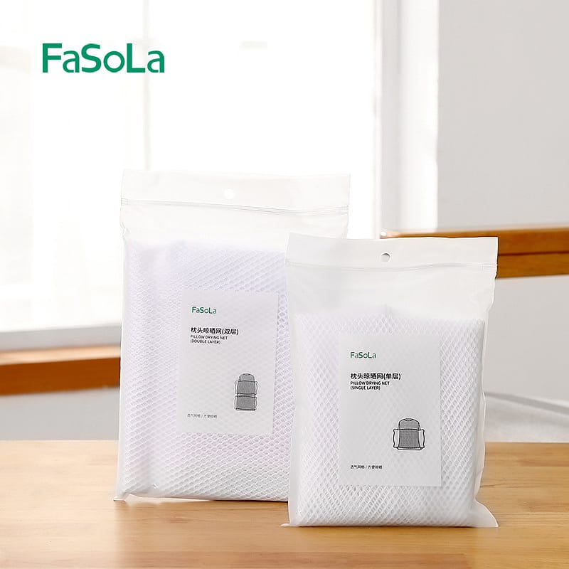 FaSoLa Single-Layer Pillow Drying Net - White, 55x47cm - Image 4