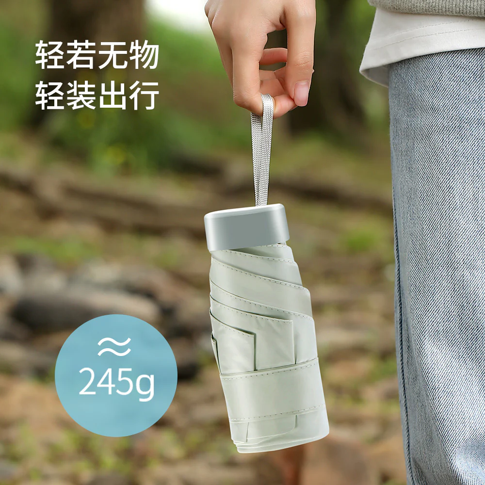 Fasola Six-Fold Pocket Umbrella - Off-White - Image 3