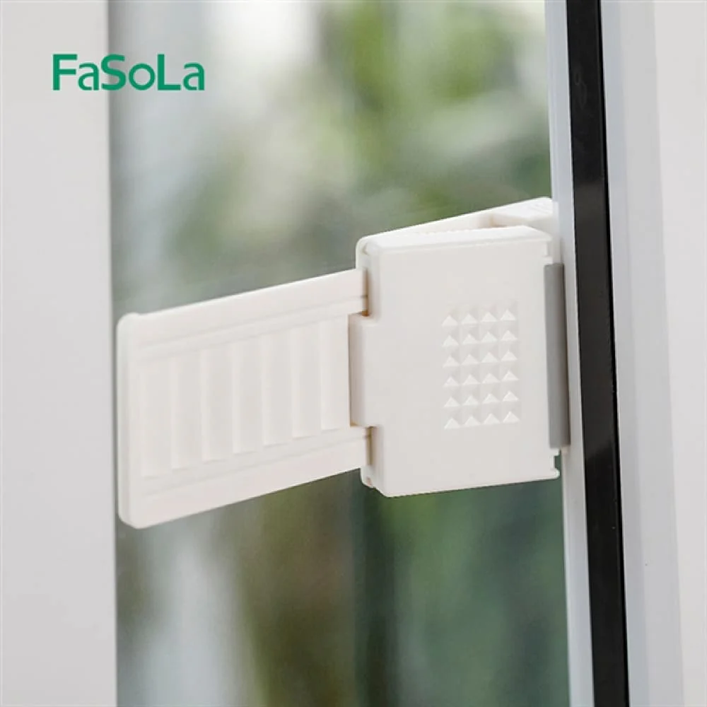 FaSoLa Sliding Door and Window Lock - White, 18*5.6cm - Image 2